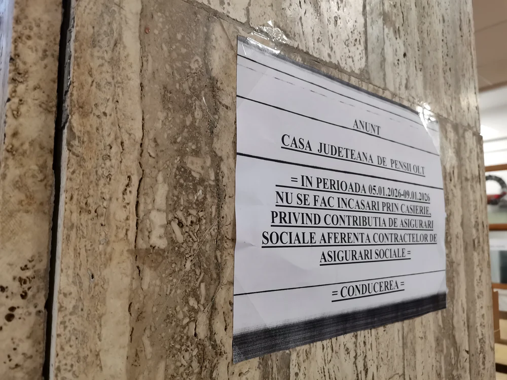 Nu s-a putut plăti contribuția la asigurările sociale FOTO: Alina Mitran