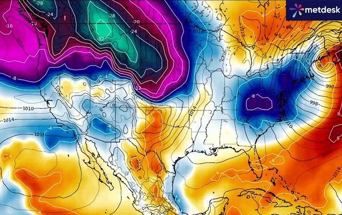 Talveg, un fenomen meteo sever pune stăpânire pe Europa. Foto: captură video Severe Weather
