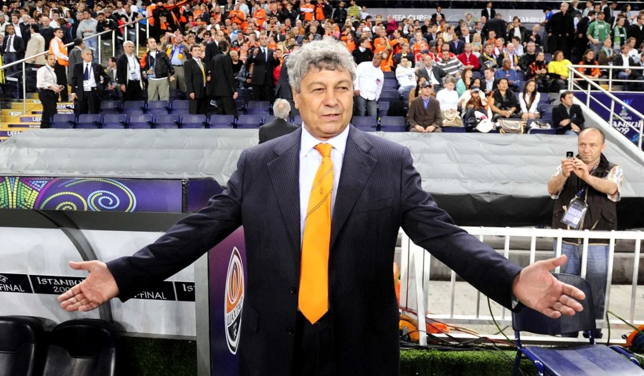 Mircea Lucescu, în perioada de glorie de la Șahtior Donețk   FOTO EPA
