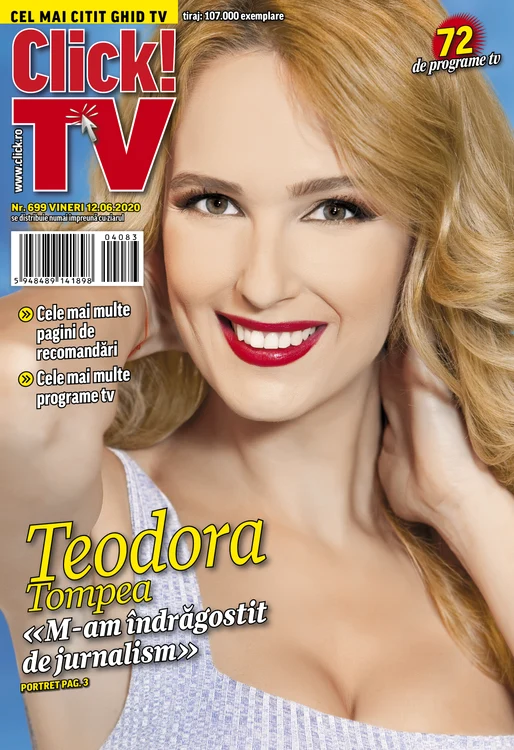 Teodora Tompea nu este obișnuită să pozeze provocator și, totuși, s-a descurcat de minune la shootingul organizat de Click! TV
