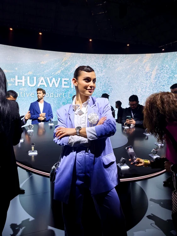 Alexia Eram, la lansarea seriei WATCH GT 5 de la Barcelona. FOTO Huawei 