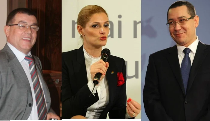 Fostul ministru de Interne, Radu Stroe, ministrul Transporturilot, ramona M[nescu, ;i premeirul Victor Ponta FOTO Adevărul