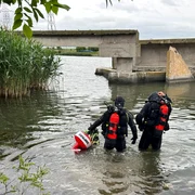 persoana cazuta in canalul Dunăre – Marea Neagră foto ISU CT