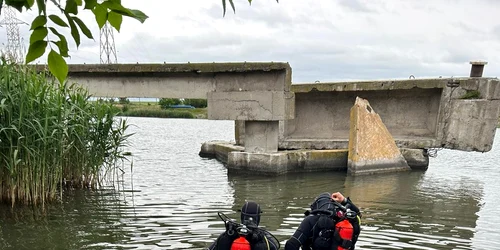 persoana cazuta in canalul Dunăre – Marea Neagră foto ISU CT
