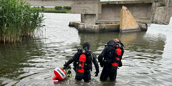 persoana cazuta in canalul Dunăre – Marea Neagră foto ISU CT
