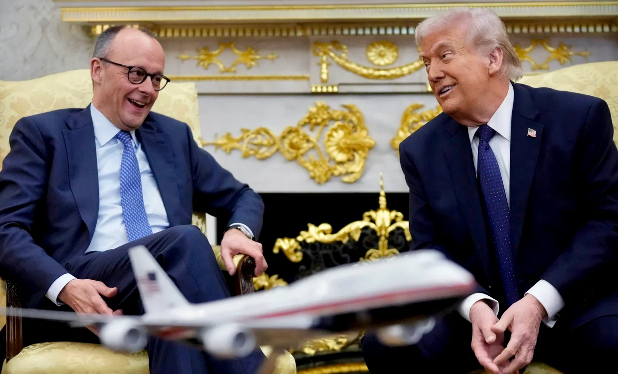 Cancelarul german Friedrich Merz și președintele Donald Trump/FOTO:X 