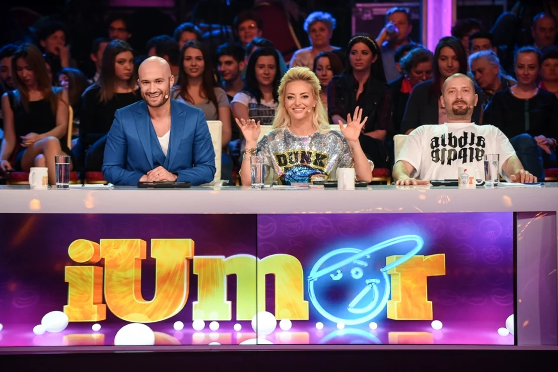 Mihai Bendeac, alături de Delia şi Cheloo, la masa juriului „iUmor“ FOTO Antena 1
