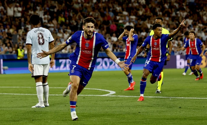 Hvicea Kvaraţhelia a înscris primul gol pentru PSG (Foto: EPAImages)