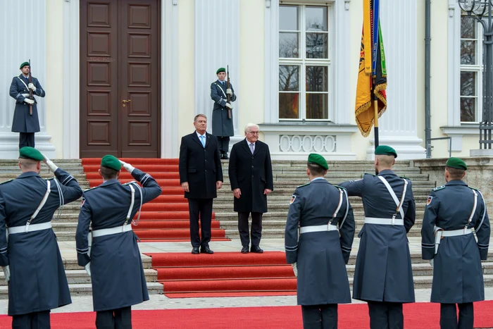 Președintele a fost primit de omologul său german FOTO Administrația Prezidențială / Facebook