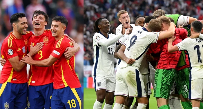 Spania și Anglia, bucurii după calificarea în finala Euro 2024