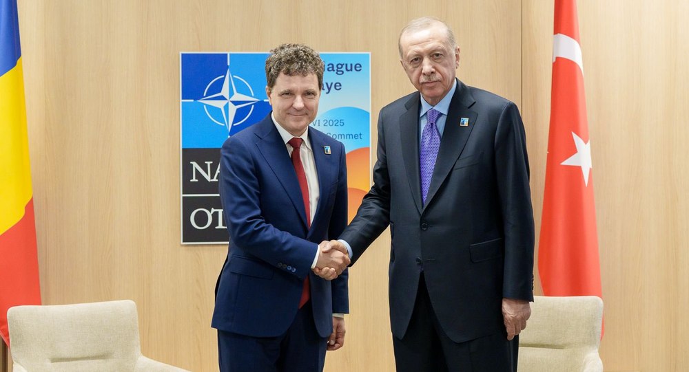 Nicușor Dan s-a întâlnit cu Recep Tayyip Erdogan, la Haga. Securitatea Mării Negre, prioritate comună