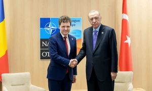 Nicușor Dan și președintele Turciei, Recep Tayyip Erdogan foto X jpeg