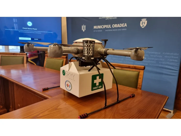 Drona medicală va fi testată în premieră la Oradea Foto: Primăria Oradea