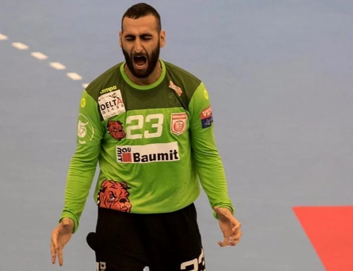 Saeid Heidarirad, portarul lui Dinamo la handbal FOTO Arhivă personală/Facebook