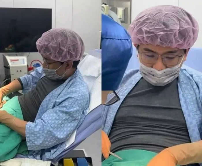 Chen Wei-nong a transmis operația de vasectomie pe rețelele sociale (Foto: captură video)