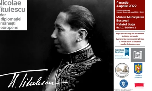 „Nicolae Titulescu, lider al diplomației românești și europene”   o nouă expoziție la Palatul Suțu jpeg