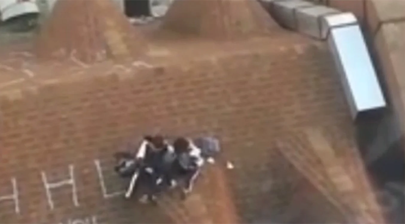 
    Cei doi tineri au avut o întâlnire romantică pe acoperișfoto: captură video  