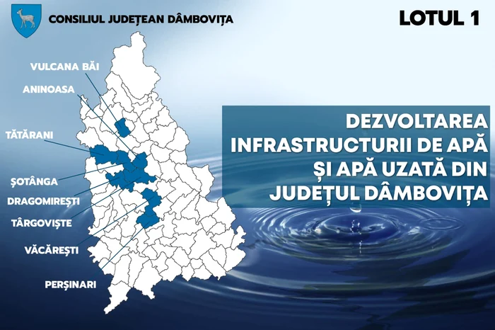 Lucările fac parte din proiectul regional de dezvoltare a infrastructurii de apă și apă uzată. FOTO 