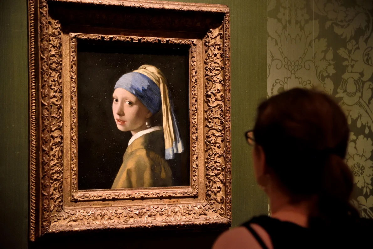 Pictura „Fata cu cercel de perlă” este expusă la Muzeul Mauritshuis din Haga (© Flickr / Scott Ableman)