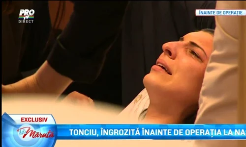 Andreea Tonciu, speriată în salonul spitalului  jpeg