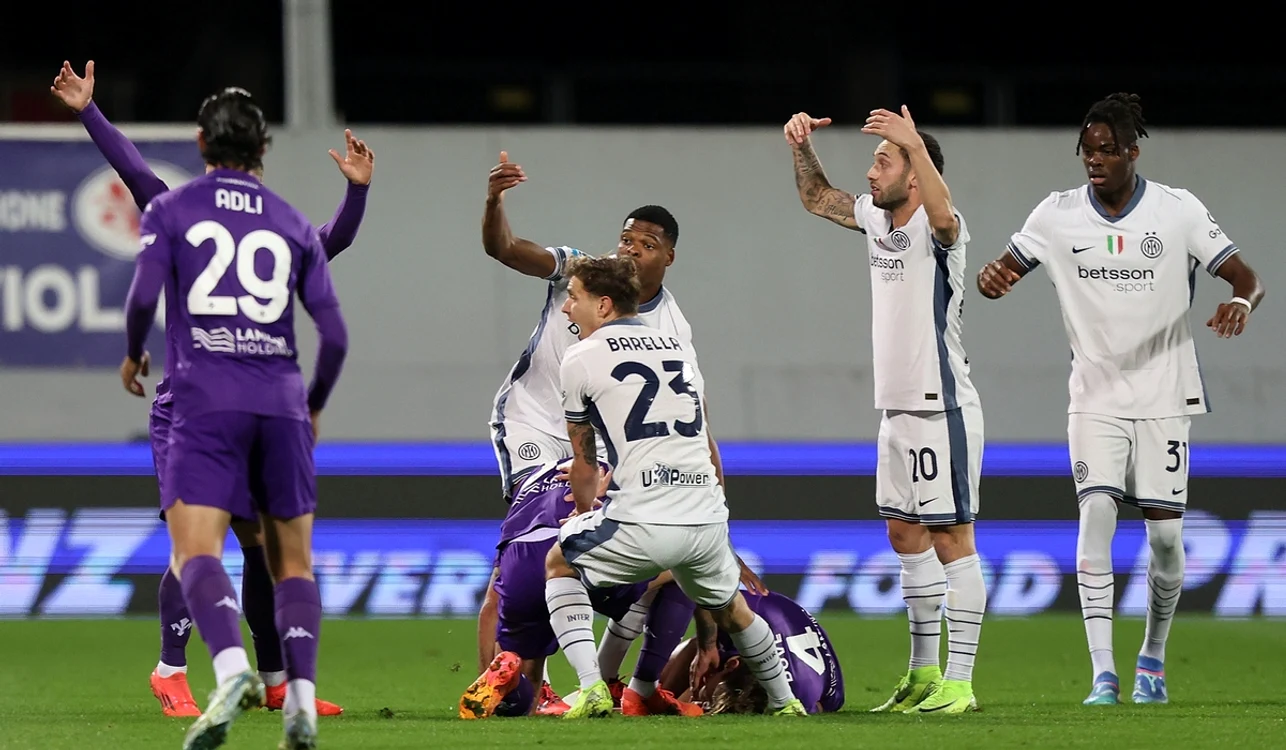 Meciul dintre Fiorentina și Inter, presărat cu mari emoții (FOTO: Getty Images)