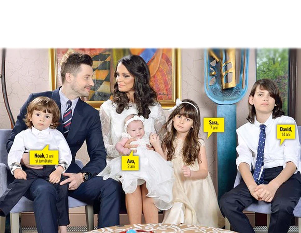 
    Anca Serea, Adi Sînă și cei patru copii sunt nerăbdători să-l primească în familie pe noul bebefoto: OK! Magazine  