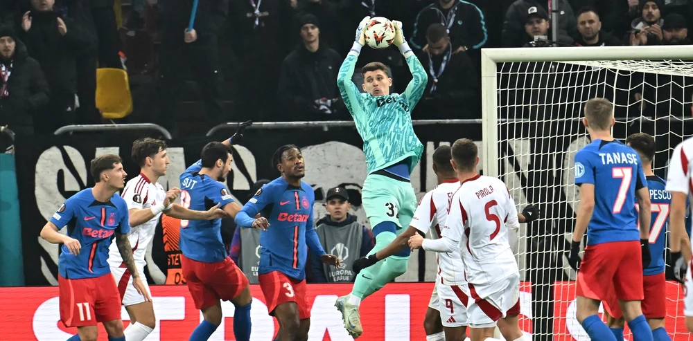 FCSB a remizat cu Olympiakos, campioana en titre a Conference League. Foto Facebook
