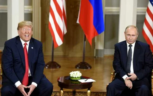 Donald Trumps şi Vladimir Putin - summit in Helsinki. FOTO EPA-EFE