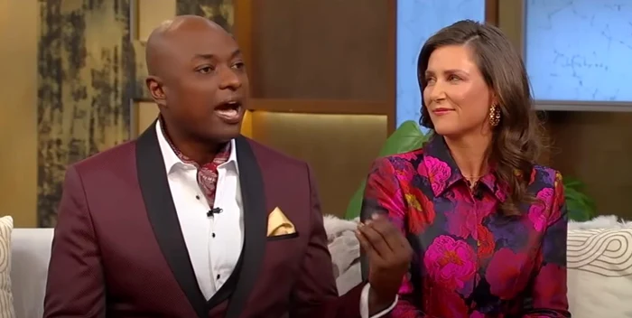 Durek Verrett şi Märtha Louise au fost invitaţi în cadrul mai multor emisiuni TV. Foto captură video