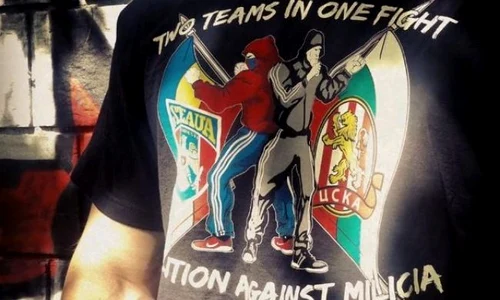 Tricourile pe care fanii lui ŢSKA şi Steaua le vor purta miercuri seară jpeg
