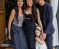 Raluca Lăzăruț cu fiica sa, Gemma, și nașii Cristi Chivu și Adelina Chivu