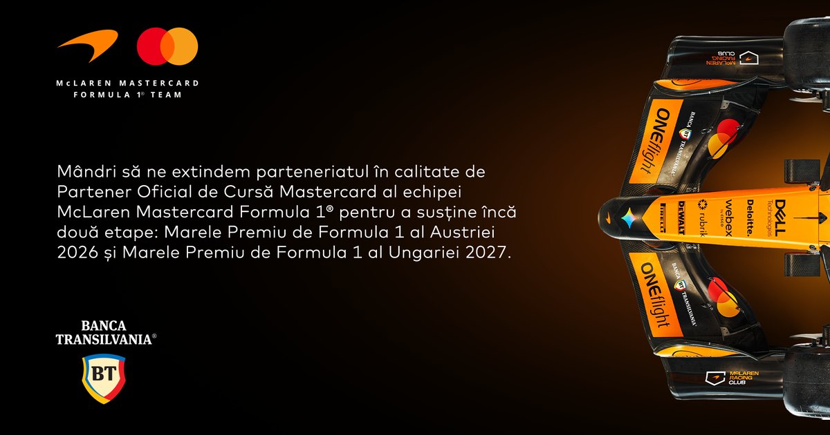 Banca Transilvania extinde parteneriatul în Formula 1