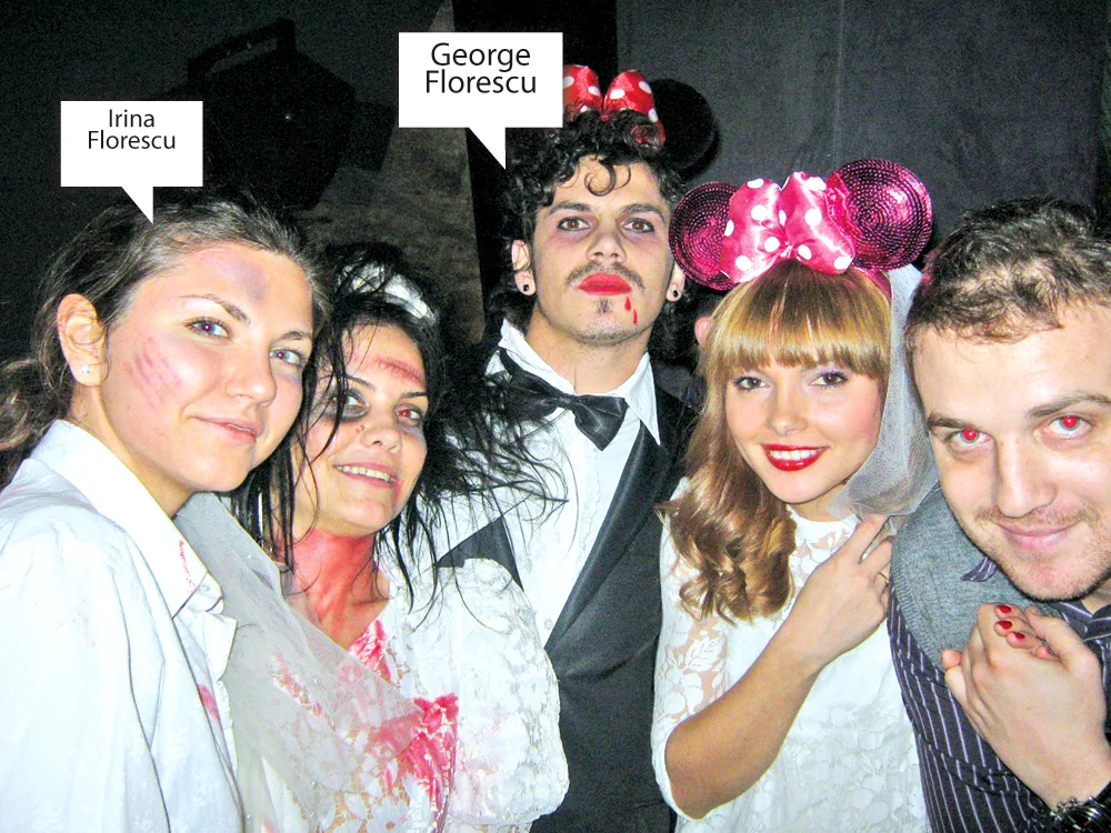 
    George Florescu, complet echipat de Halloween  