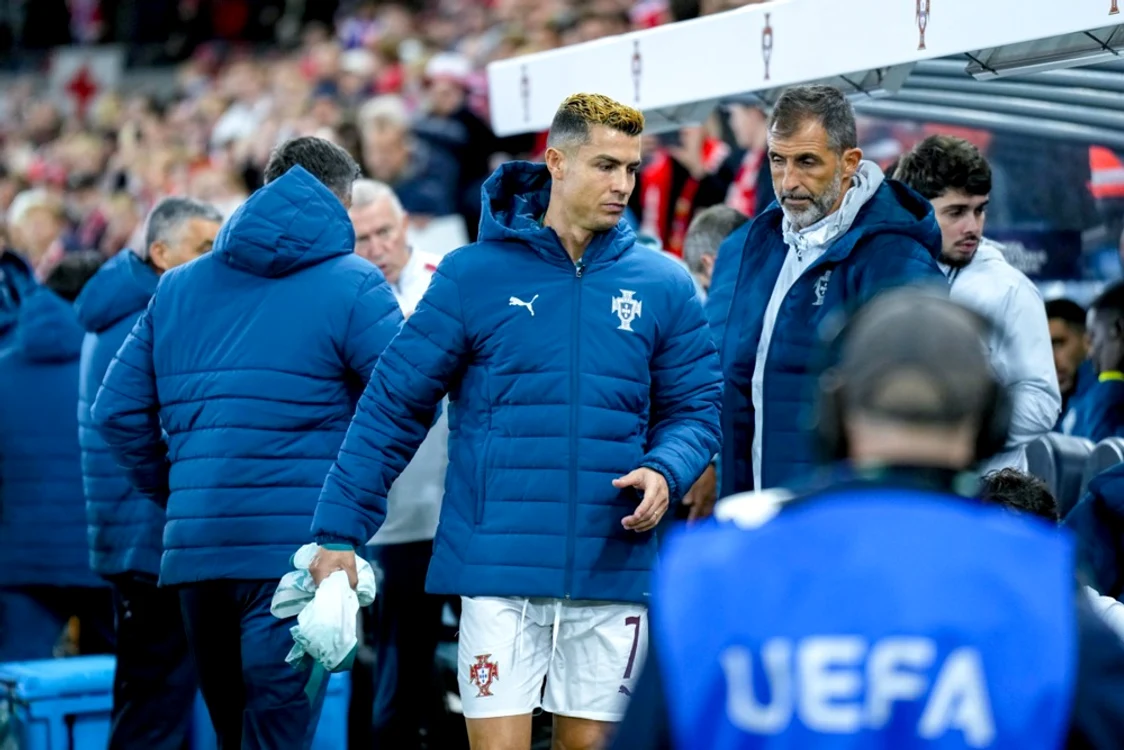 Supărat că e rezervă, Ronaldo a plecat direct la vestiar după meciul cu Norvegia