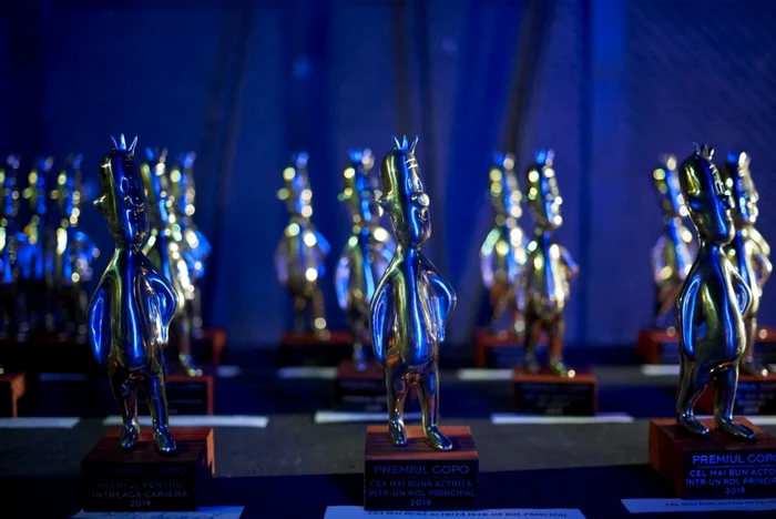Trofeul este creaţia sculptorului Adrian Ilfoveanu iar „modelul” îl constituie celebrul omuleţ al lui Gopo