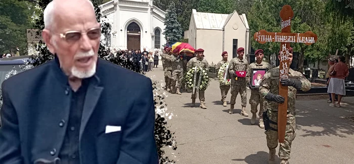 Soțul actriței la Capela Cimitirului Bellu Militar