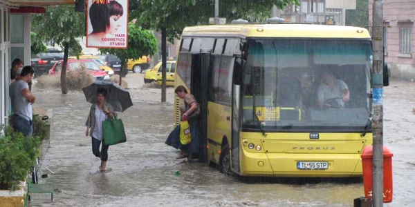 Inundație în centrul orașului