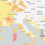 Alerte meteo în Europa, 12 februarie 2026. FOTO: meteoalarm.org