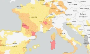 Alerte meteo în Europa, 12 februarie 2026. FOTO: meteoalarm.org