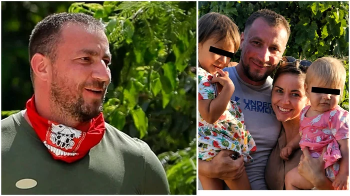 Marian Godină și familia sa. Foto: colaj Click!