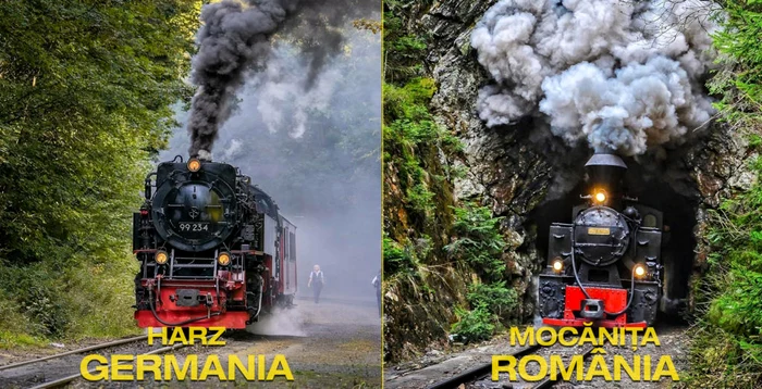 E aproape imposibil să distingi diferențele dintre cele două celebre trenuri cu aburi.