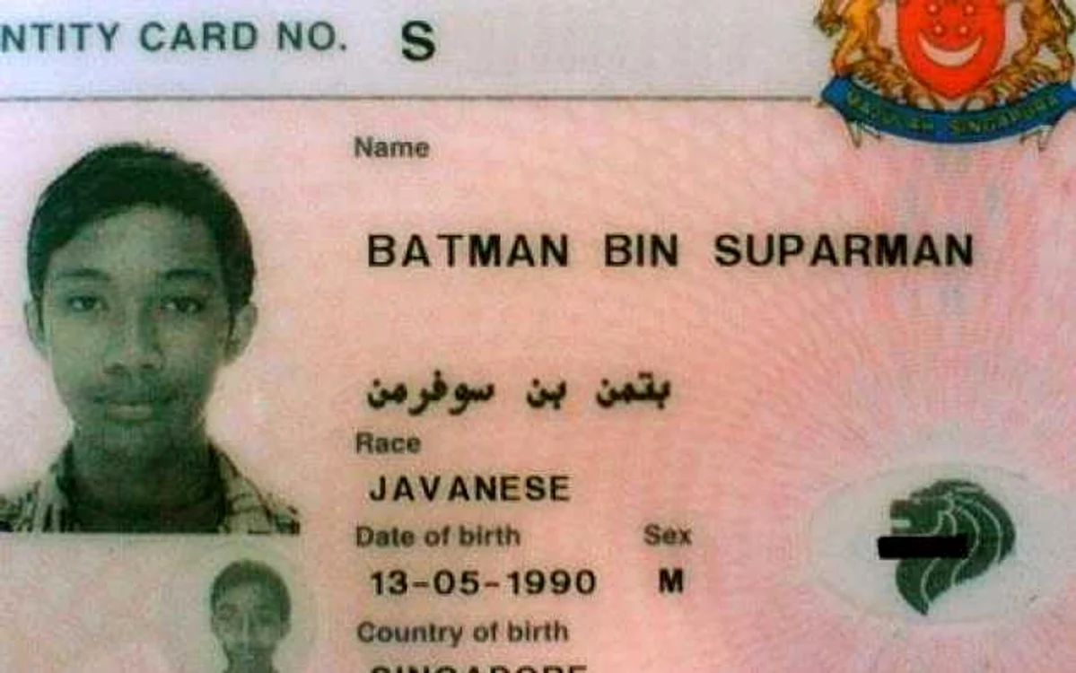 Imaginea buletinului lui Batman ban Suparman a făcut senzaţie pe internet