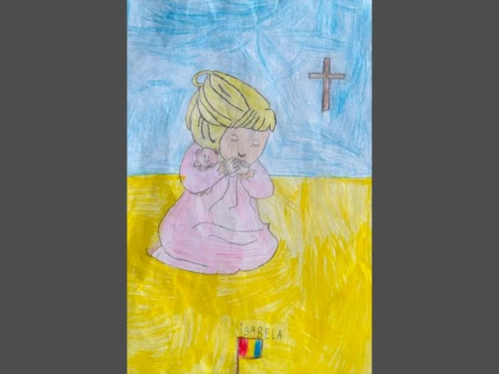 Desenul trimis de Isabela/FOTO: Vatican News