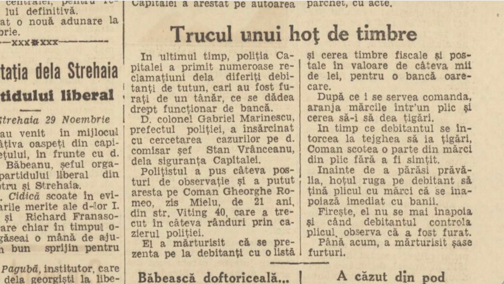 Pe 8 decembrie în urmă cu 100 de ani