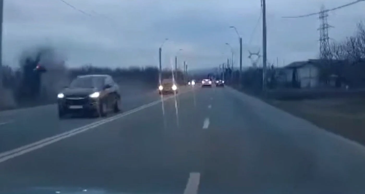 Tragedie pe șoseaua Hunedoara - Deva. Sursa: captură video