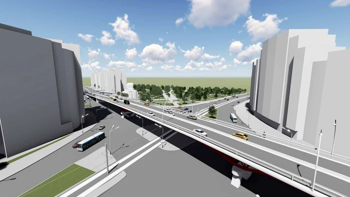 Pasajul Doamna Ghica va fi realizat peste intersecția cu Șos Coelntina și va avea două benzi pe sens