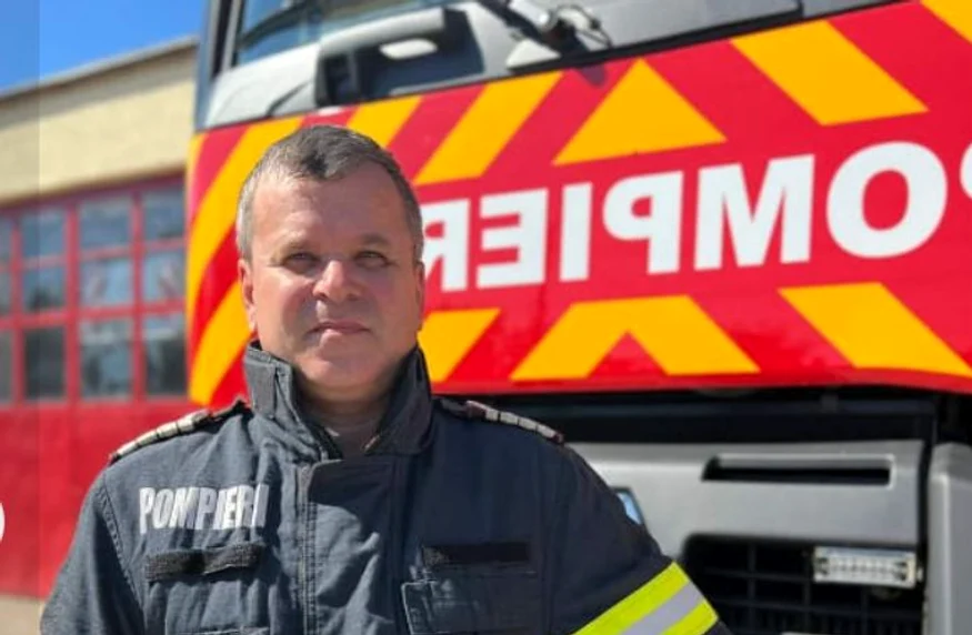 Plutonierul adjutant șef  Cornel  Ghincea. FOTO ISU Giurgiu