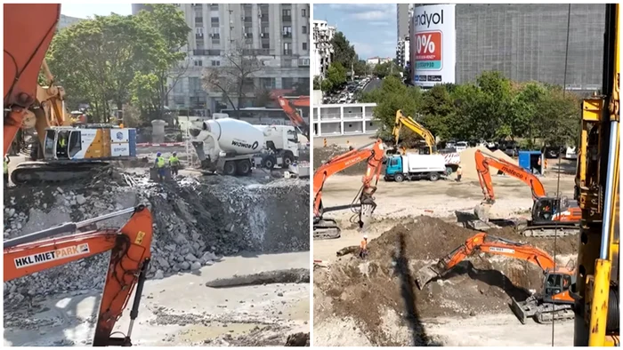 Lucrările de refacere totală a Planșeului Unirii au început în luna iunie. FOTO:captură video  