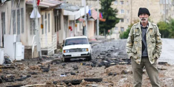 Nagorno Karabah distrusă. FOTO EPA-EFE