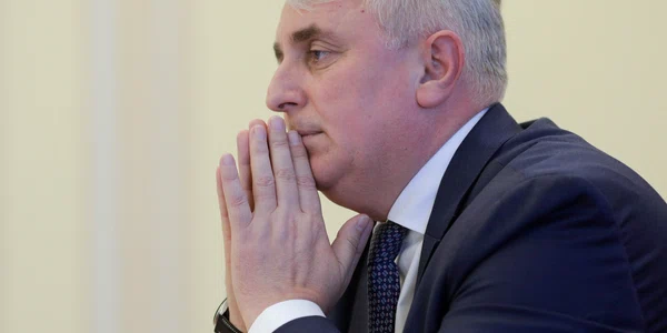 Lucian Bode, ministrul Afacerilor Interne, susține o conferință de presă la sediul ministerului din București. FOTO Inquam Photos / George Călin